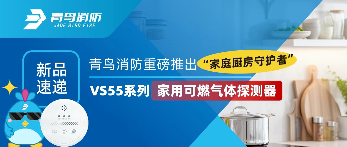 新品速递 | 青鸟消防重磅推出“家庭厨房守护者”——VS55系列家用可燃气体探测器